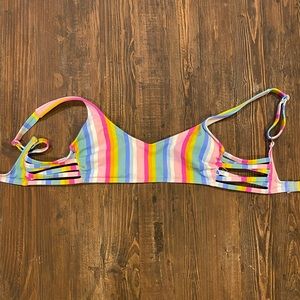 Rainbow bikini top
